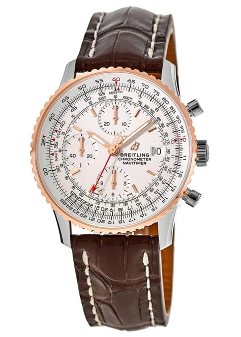 breitling navitimer brown dial|Breitling Navitimer gold price.